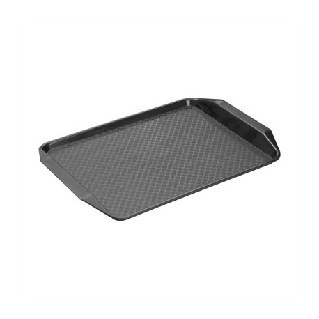 Olympia Kristallon Handled Fast Food Tray Black 435x305mm