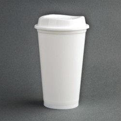 Olympia Polypropylene Reusable Coffee Cups 16oz (25 Pack)