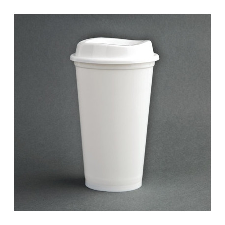 Olympia Polypropylene Reusable Coffee Cups 16oz (25 Pack)