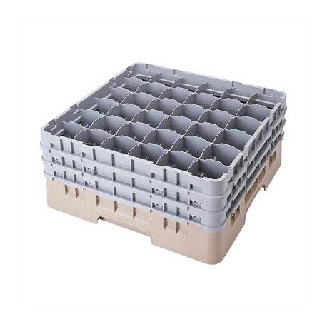 Cambro Camrack Beige 36 Compartments Max Glass Height 196mm