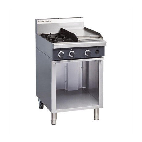 Blue Seal Cobra Propane Gas Range 2 Burner with Griddle C6CL