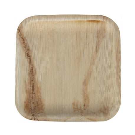 Fiesta Compostable Palm Leaf Plates Square 200mm (100 Pack)