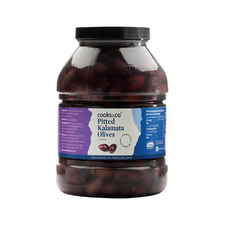 Cooks & Co Pitted Kalamata Olives 2.25kg (NDW 1.4kg)