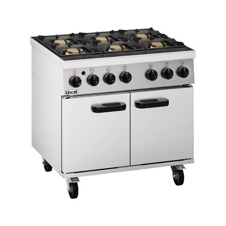 Lincat Phoenix Natural Gas 6 Burner Oven Range PHGR01/N