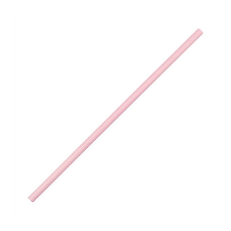 Fiesta Compostable Paper Straws Pink (250 Pack)