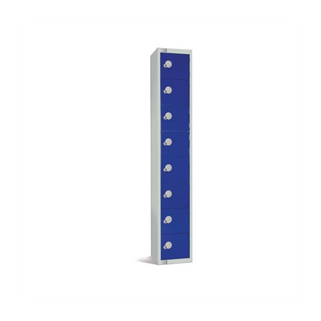 Elite Eight Door Electronic Combination Locker Blue