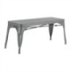 Bolero Bistro Metal Benches Gunmetal 1000mm (2 Pack)