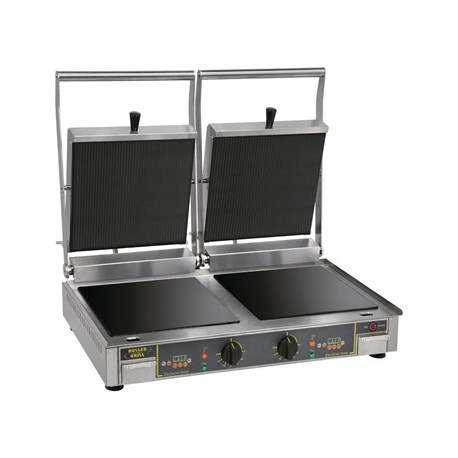 Roller Grill Premium VC DL Double Ribbed Contact Grill