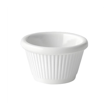Utopia Fluted Ramekins White 30ml (12 Pack)