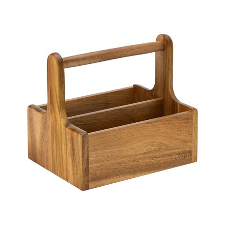 Utopia Medium Wooden Table Caddy (2 Pack)