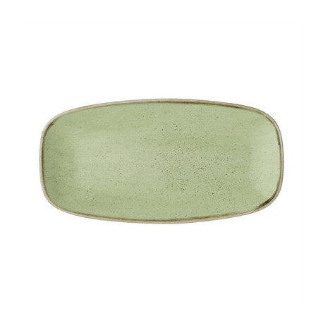 Churchill Stonecast Sage Green Chefs' Oblong Plates 298mm (12 Pack)