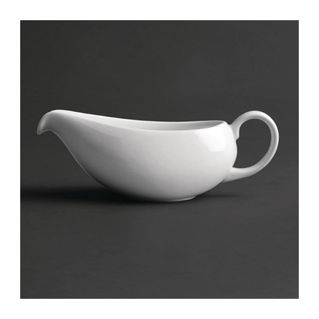 Royal Porcelain Classic White Gravy Boat 380ml (2 Pack)