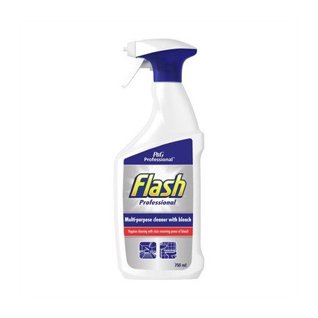 Flash Professional Multi-Purpose Cleaner With Bleach 750ml (10 Pack)