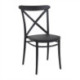 Cross Side Chairs Black (2 Pack)