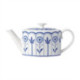 William Edwards Sultan's Garden Blue 2 Cups Oval Teapot Coupe 550ml (6 Pack)