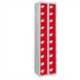 Twenty Door Personal Effects Locker Red Four-Digit Lock