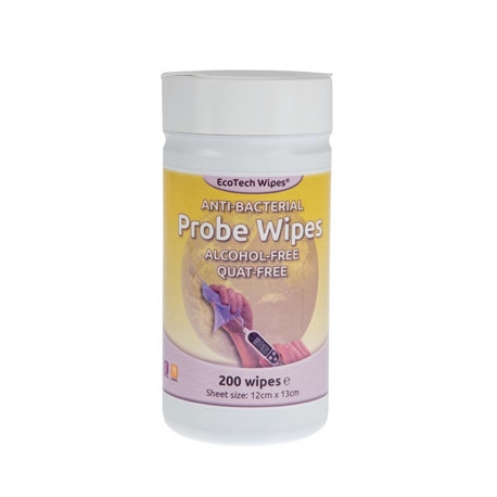 Alcohol-Free Quat-Free Food Probe Wipes (200 Pack)