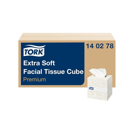 Tork Soft Facial Tissue Cube Box White (30 Pack)