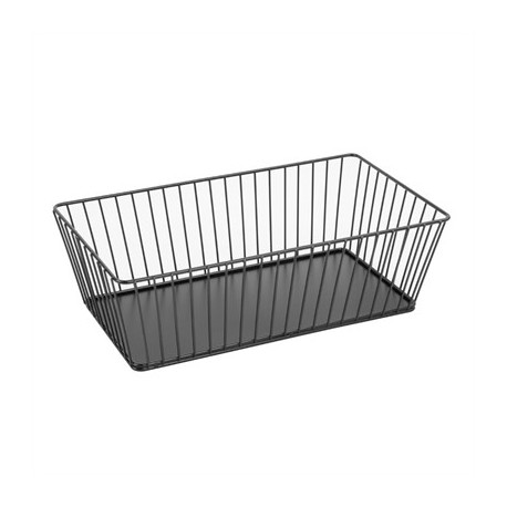 Olympia Wire Food Display Tray Rectangular Black 330x190x100mm