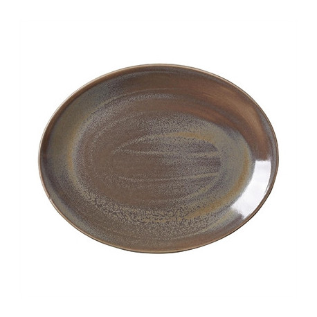 Steelite Revolution Granite Oval Coupe Plates 342mm (12 Pack)