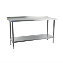 Vogue Stainless Steel Wall Table with Upstand 1800mm