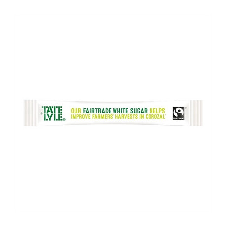 Tate & Lyle Fairtrade White Sugar Sticks (1000 Pack)