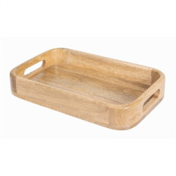 Olympia Mango Wood Rectangular Deep Sided Tray 300x190mm