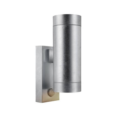 Nordlux Tin Maxi Double Sensor Outdoor Wall Light Galvanised