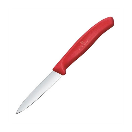 Victorinox Swiss Classic Paring Knife Straight Pointed Tip Red 19cm