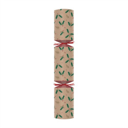 Swantex Kraft Jolly Holly Christmas Cracker 10" (50 Pack)