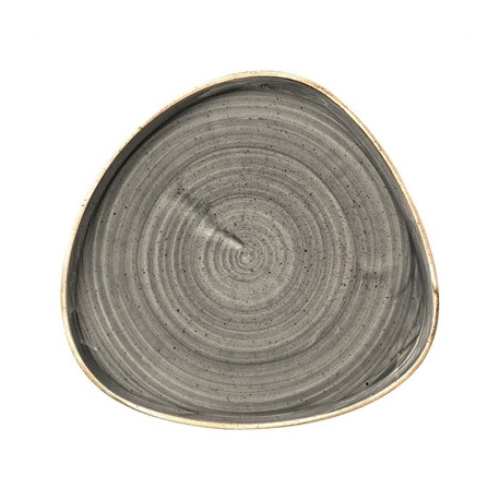 Churchill Stonecast Grey Triangle Walled Chefs Plates 260mm (6 Pack)