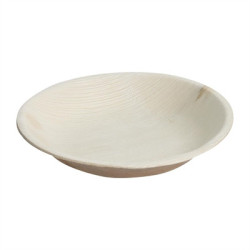 Fiesta Compostable Deep Palm Leaf Plates Round 175mm (100 Pack)