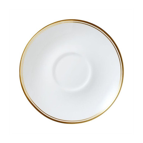William Edwards Burnished Gold Coupe Tea for One Saucers 145mm (12 Pack)