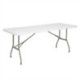 Bolero Rectangular Folding Table 6ft White