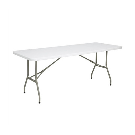 Bolero Rectangular Folding Table 6ft White