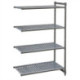 Cambro Camshelving Basics Plus Add-On Unit 4 Tier With Vented Shelves 1830(H)x 1480(W)x 540(D)mm