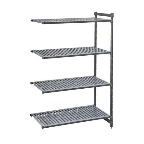 Cambro Camshelving Basics Plus Add-On Unit 4 Tier With Vented Shelves 1830(H)x 1480(W)x 540(D)mm