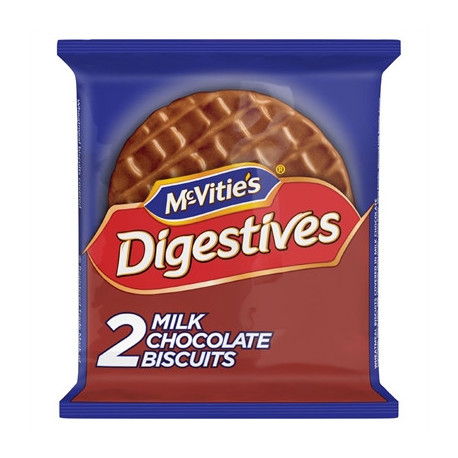 McVitie's Milk Chocolate Digestives Twin Biscuit Packs (24 x 2 Biscuits)