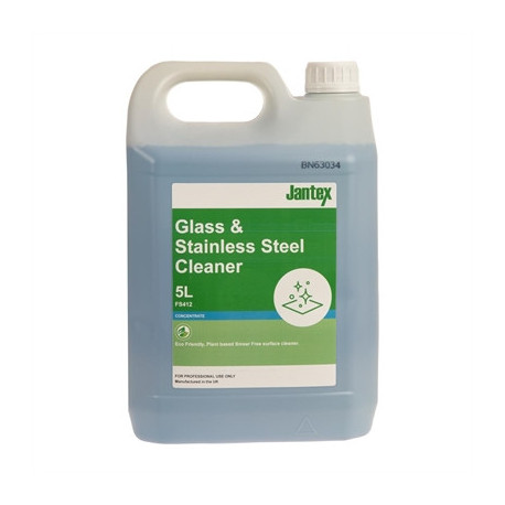 Jantex Green Glass and Stainless Steel Cleaner Concentrate 5Ltr