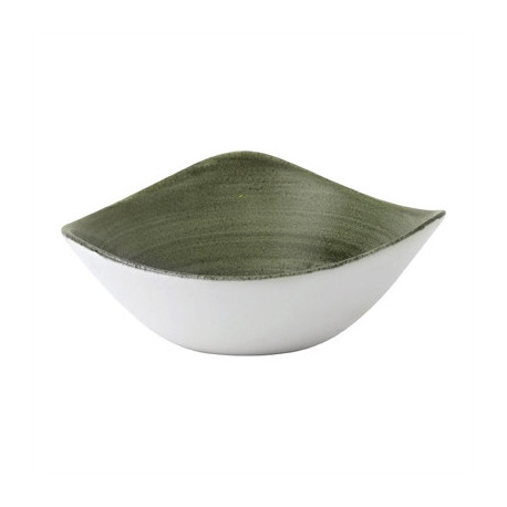 Churchill Stonecast Patina Lotus Bowls Burnished Green 178mm (12 Pack)