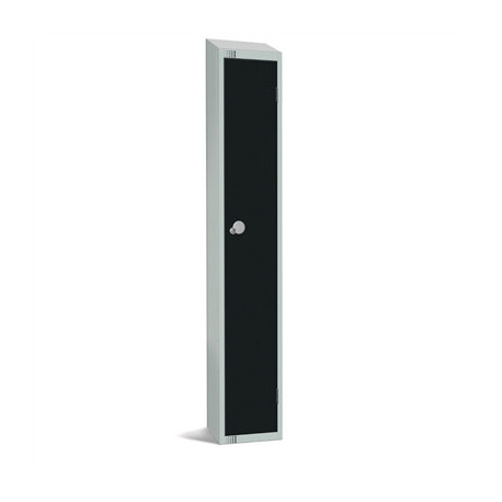 Elite Single Door Manual Combination Locker Locker Black with sloping top