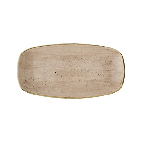 Churchill Stonecast Truffle Chef's Oblong Plates 298x152mm (12 Pack)