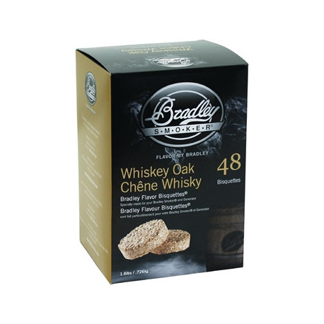 Bradley Food Smoker Whisky Oak Flavour Bisquette (48 Pack)