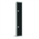 Elite Double Door Coin Return Locker Graphite Black