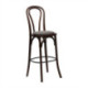 Hoop Back Bar Chair in Dark Walnut with Shetland Smoke Seat