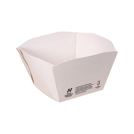 Notpla Square Open Takeaway Boxes 550ml - White ( 500 Pack)