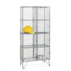 Eight Compartment Mesh Locker 457mm Deep