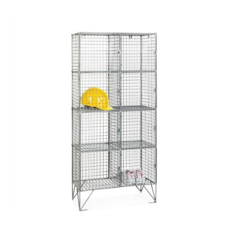 Eight Compartment Mesh Locker 457mm Deep