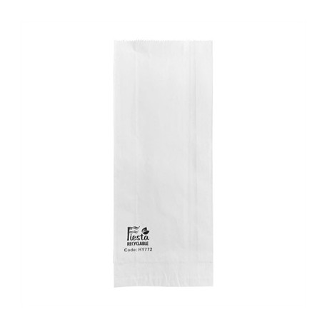 Fiesta Recyclable Foil Lined Paper Bags - 250x100x45mm (500 Pack)