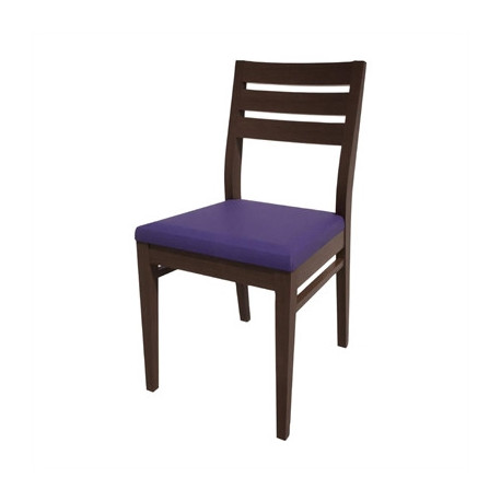 Bolero Bespoke Marty A Side Chair in Blue/Wenge